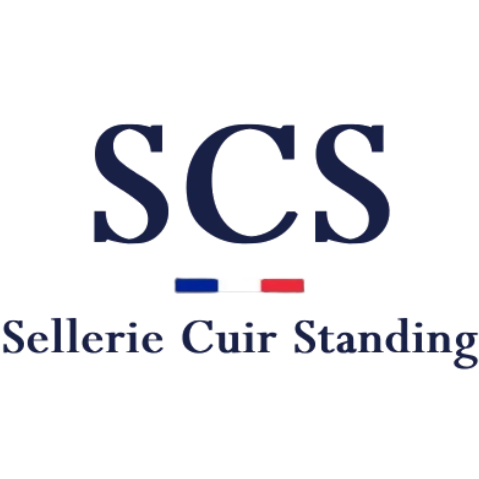 Logo SCS - Sellerie Cuir Standing, marque accompagnée par PeakView AI en Generative Engine Optimization (GEO).